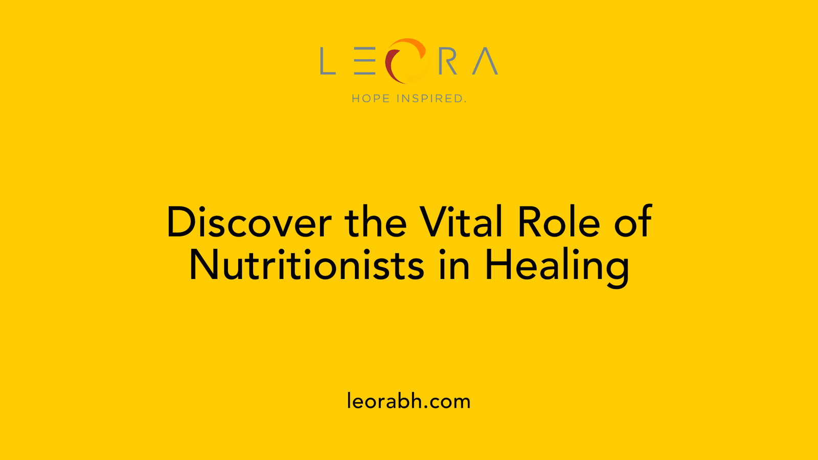 Discover the Vital Role of Nutritionists in Healing