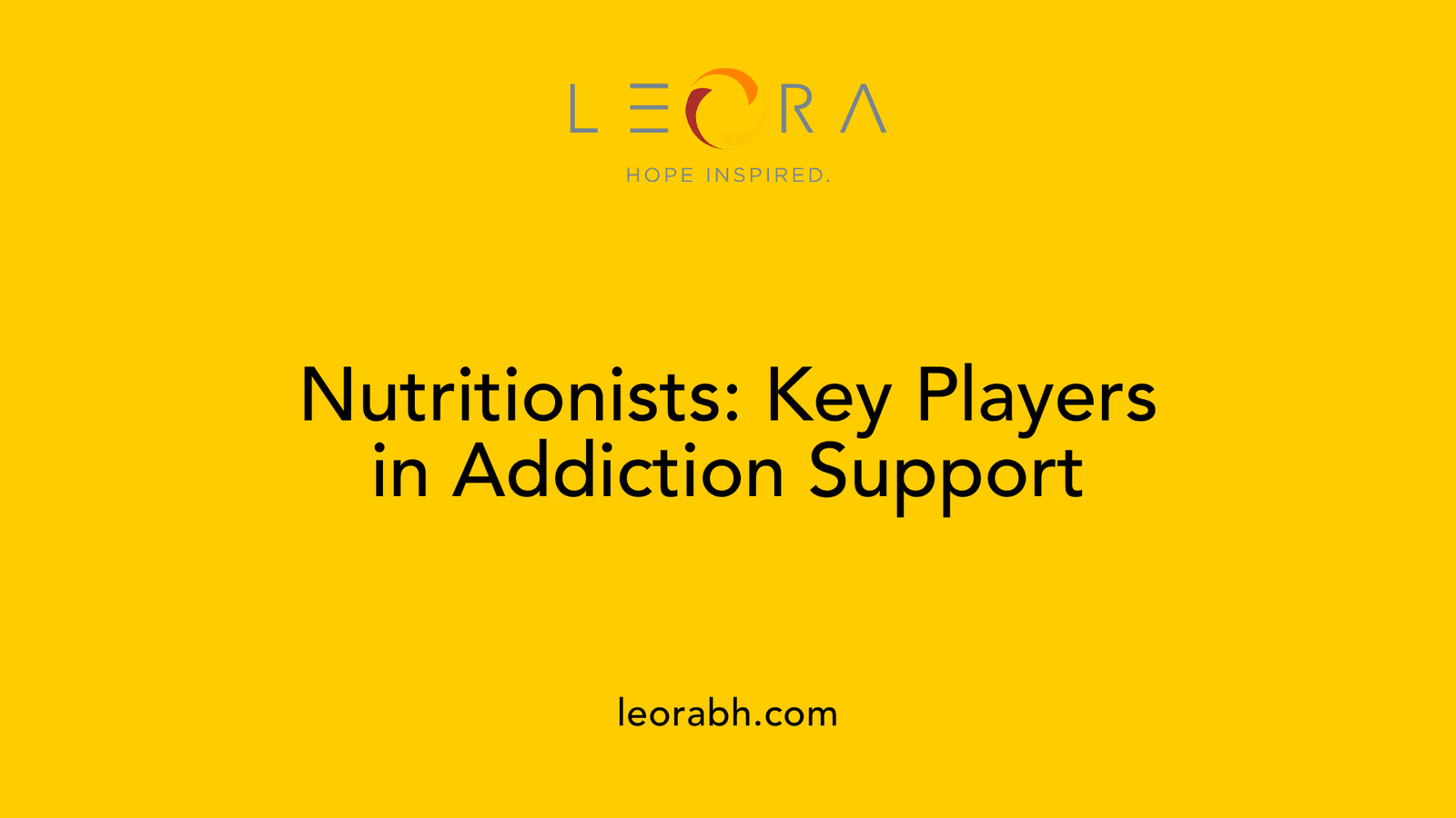 Nutritionists: Key Players in Addiction Support
