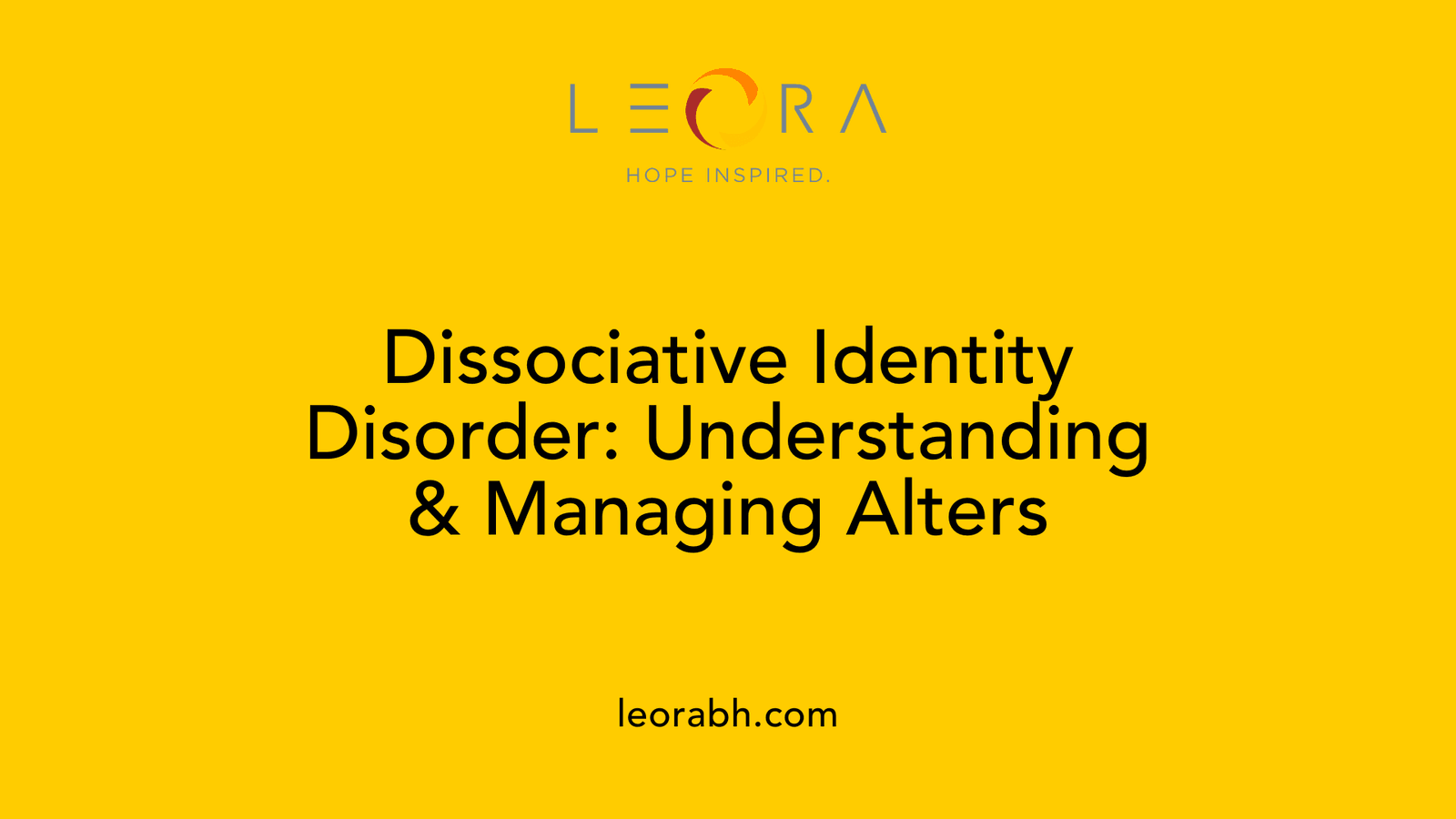 Dissociative Identity Disorder: Understanding & Managing Alters