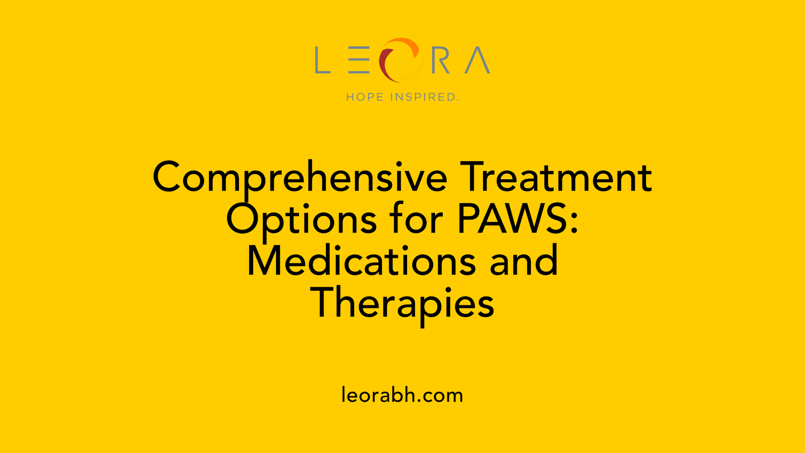 Comprehensive Treatment Options for PAWS: Medications and Therapies