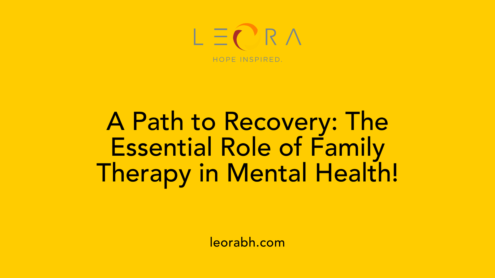 A Path to Recovery: The Essential Role of Family Therapy in Mental Health!