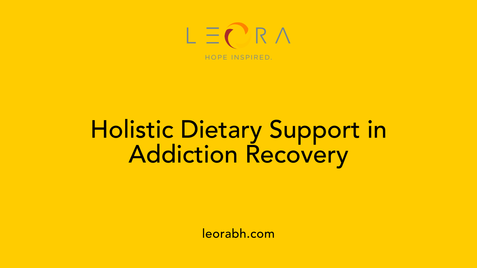 Holistic Dietary Support in Addiction Recovery