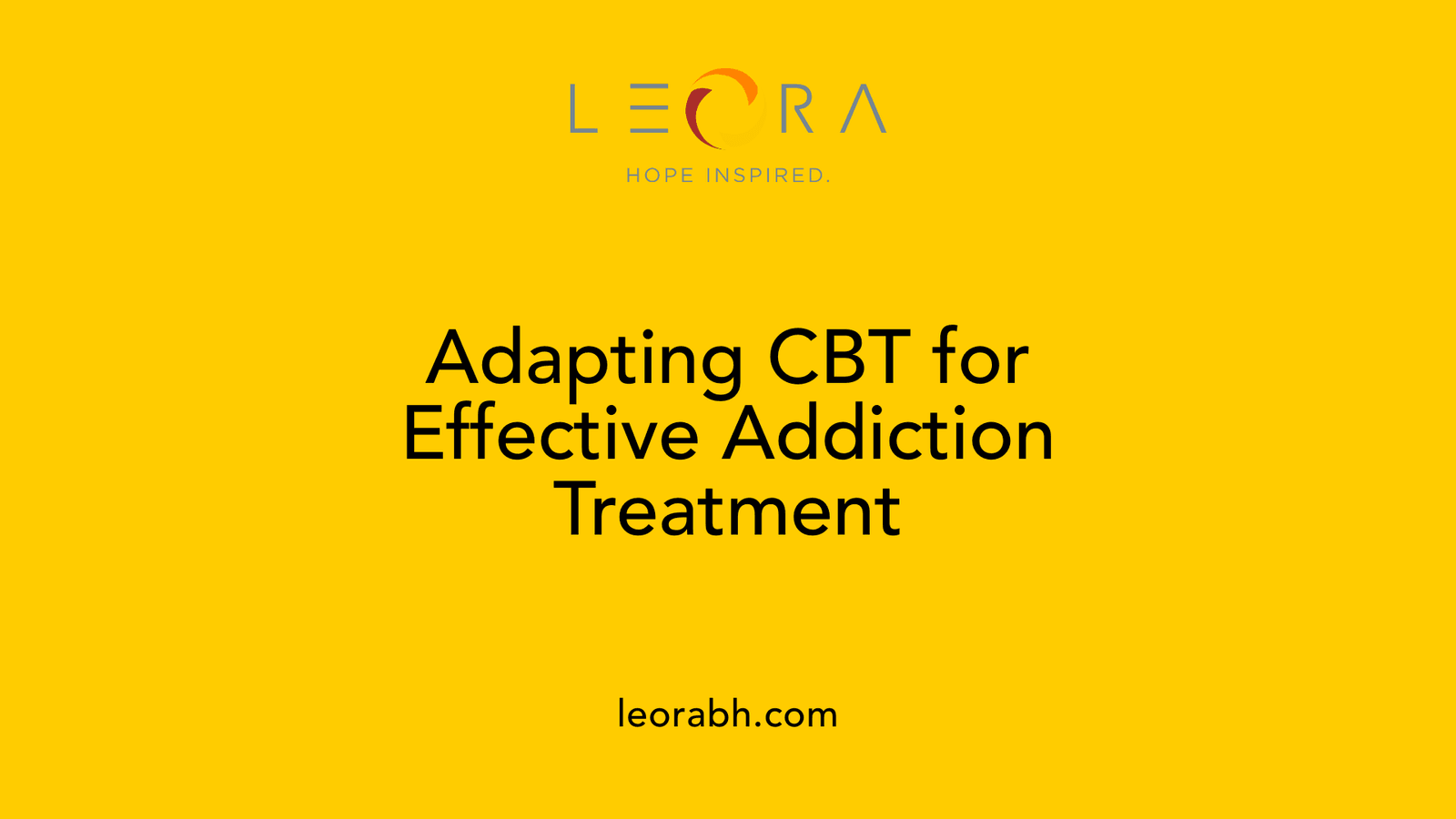 Adapting CBT for Effective Addiction Treatment