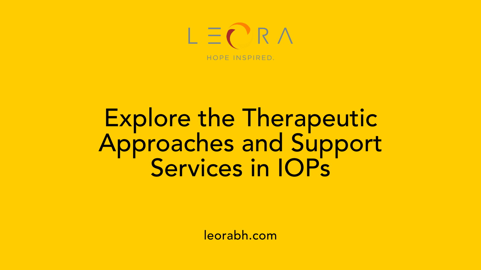 Explore the Therapeutic Approaches and Support Services in IOPs
