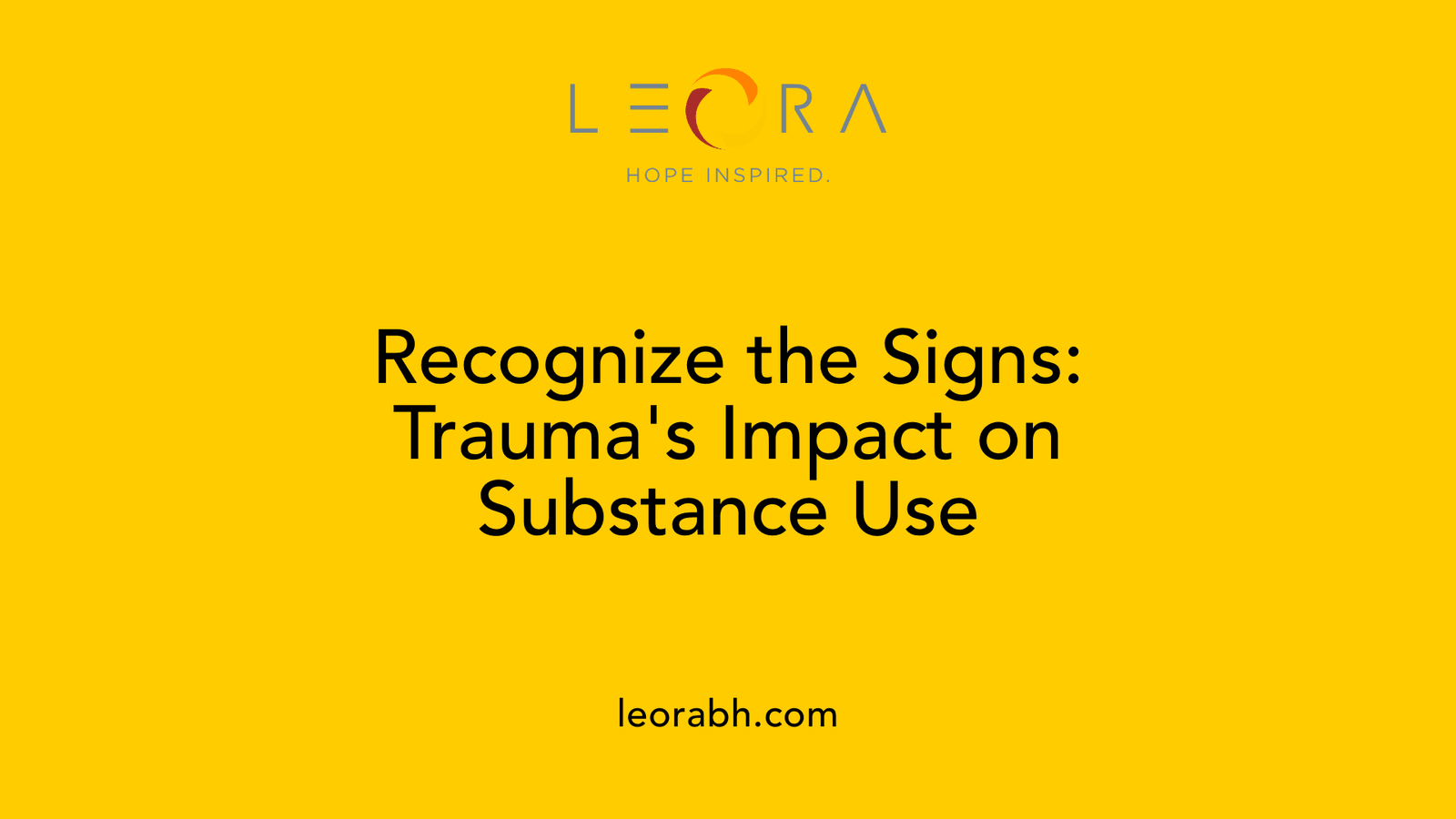 Recognize the Signs: Trauma's Impact on Substance Use