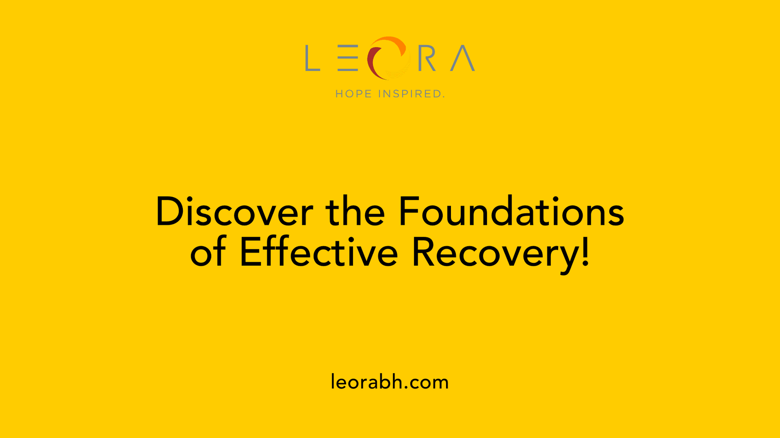 Discover the Foundations of Effective Recovery!