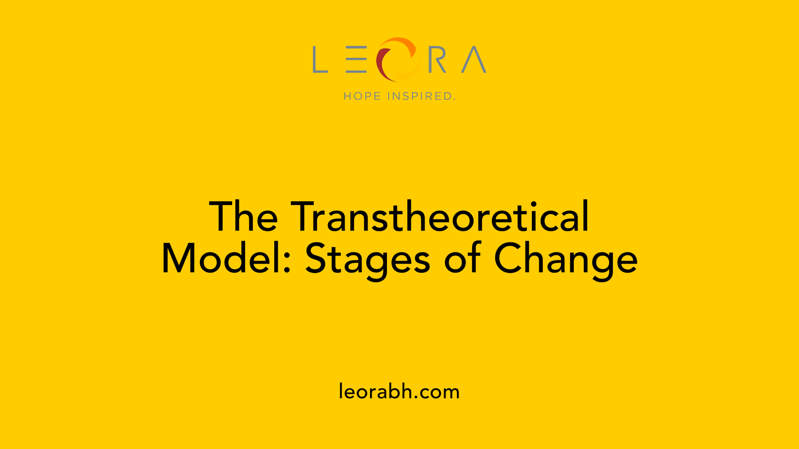 The Transtheoretical Model: Stages of Change