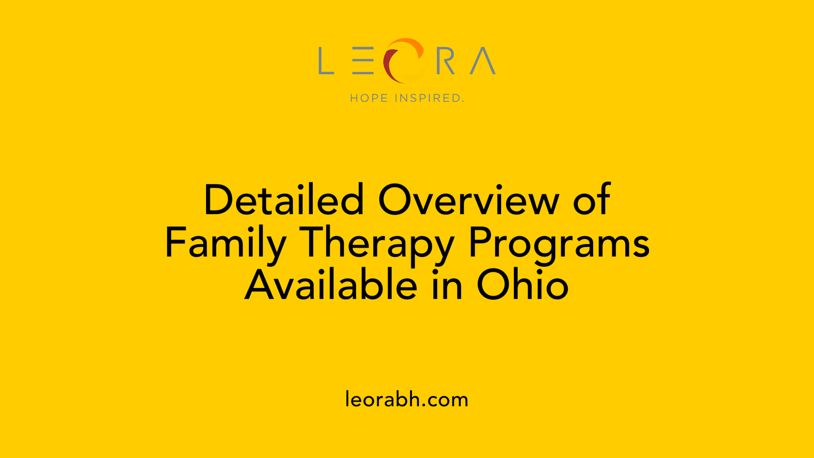Detailed Overview of Family Therapy Programs Available in Ohio