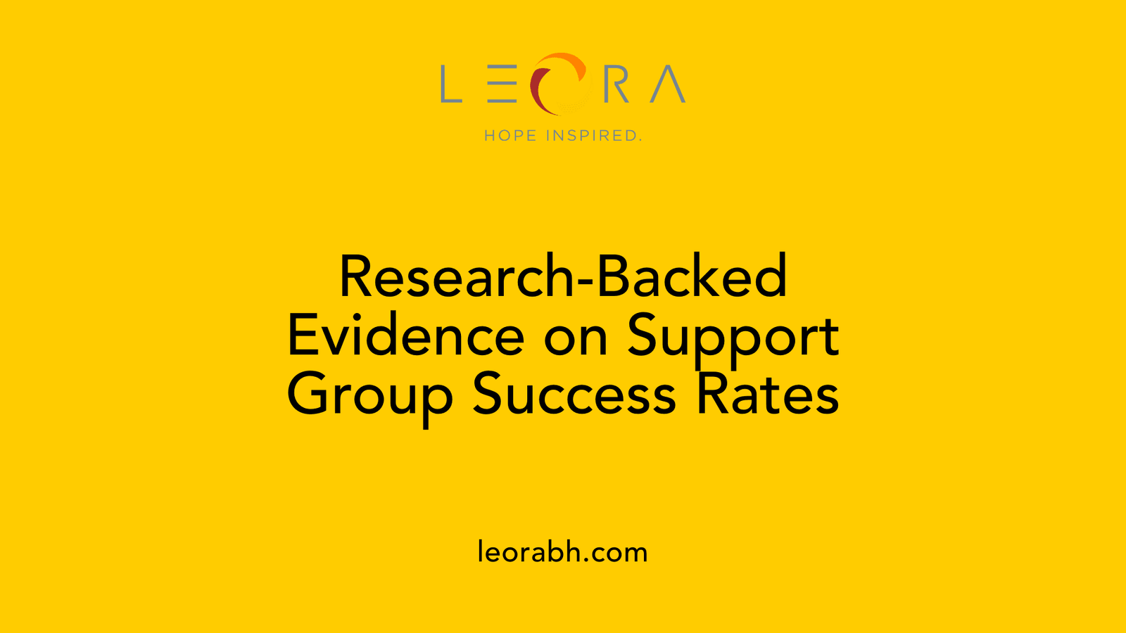 Research-Backed Evidence on Support Group Success Rates