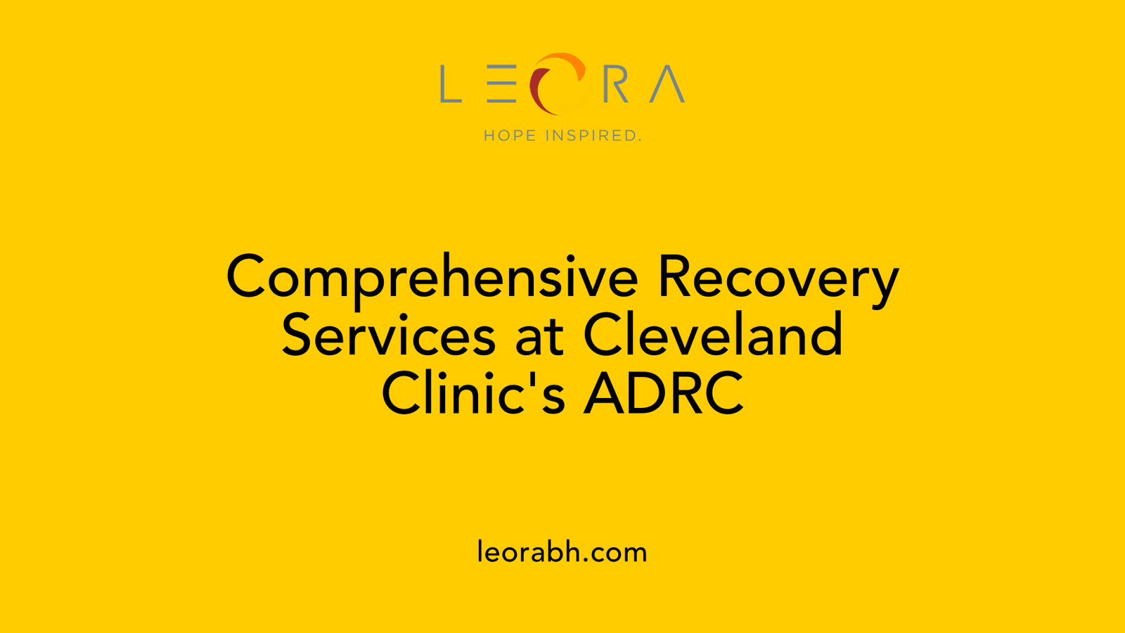 Comprehensive Recovery Services at Cleveland Clinic's ADRC