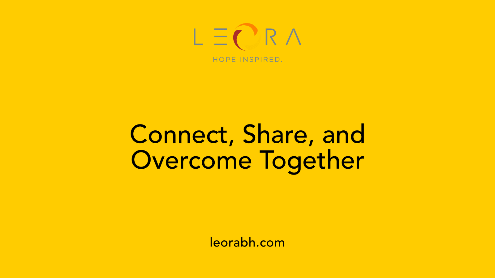 Connect, Share, and Overcome Together