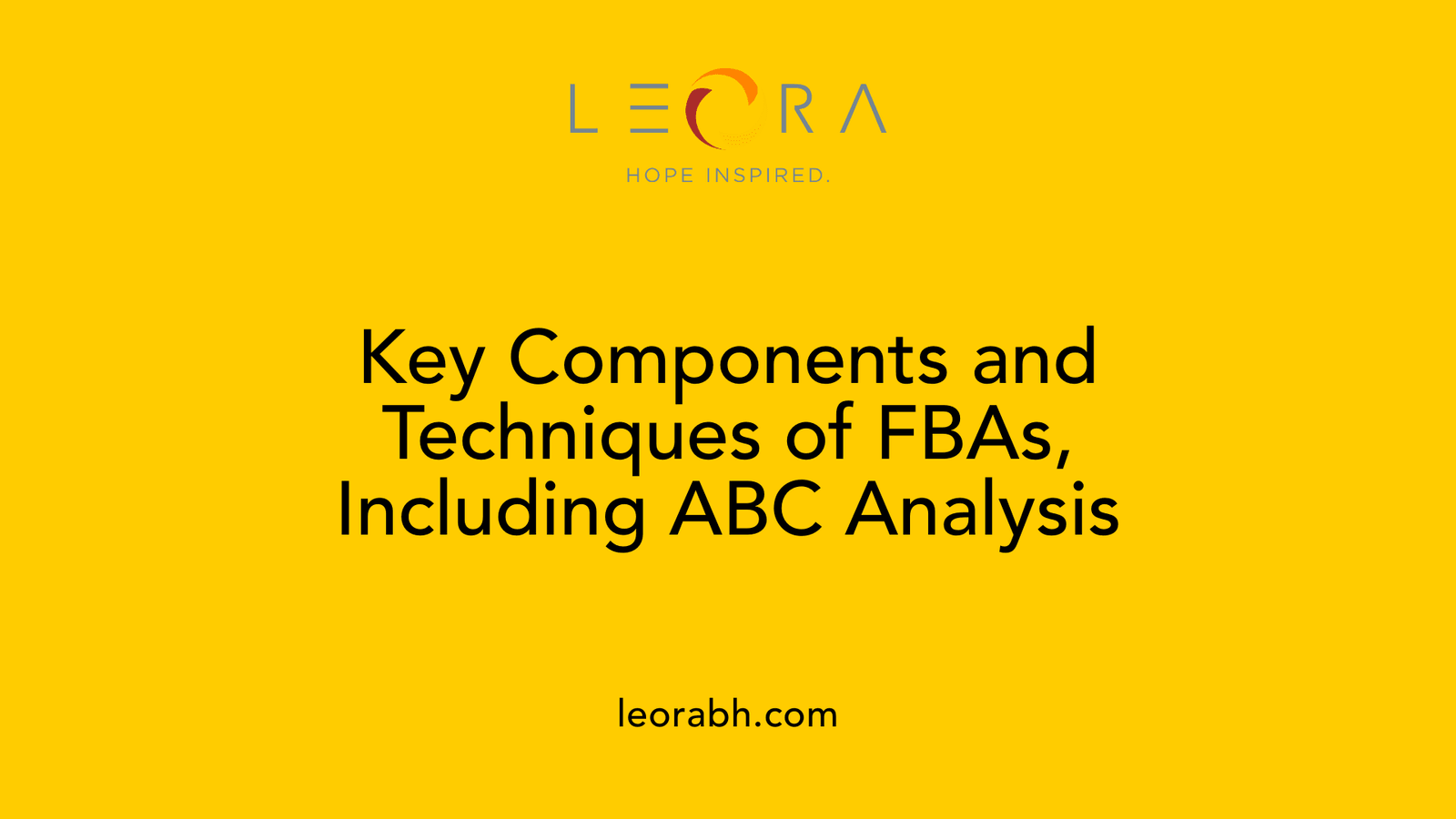 Key Components and Techniques of FBAs, Including ABC Analysis