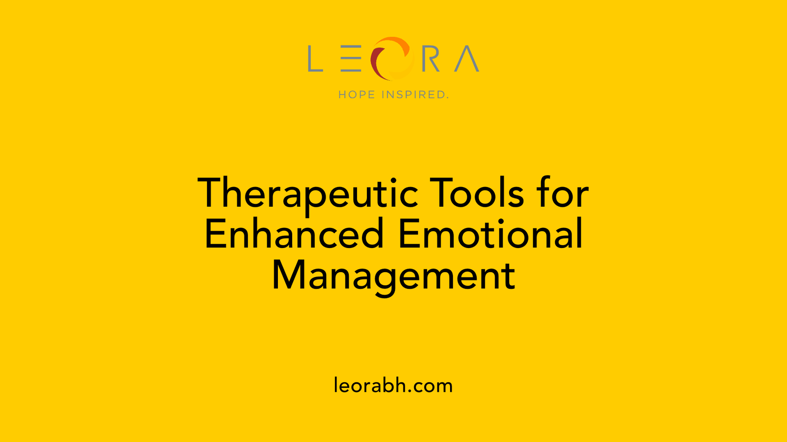 Therapeutic Tools for Enhanced Emotional Management