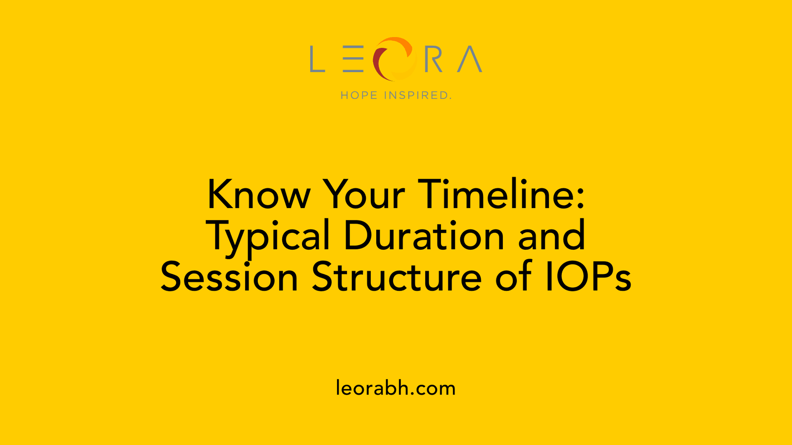 Know Your Timeline: Typical Duration and Session Structure of IOPs
