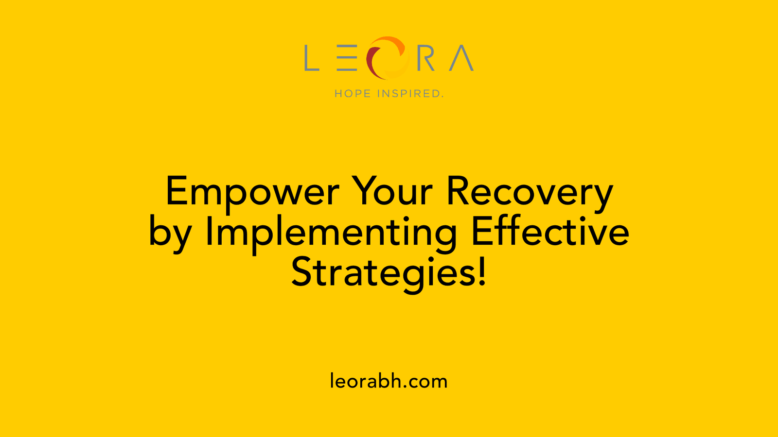 Empower Your Recovery by Implementing Effective Strategies!
