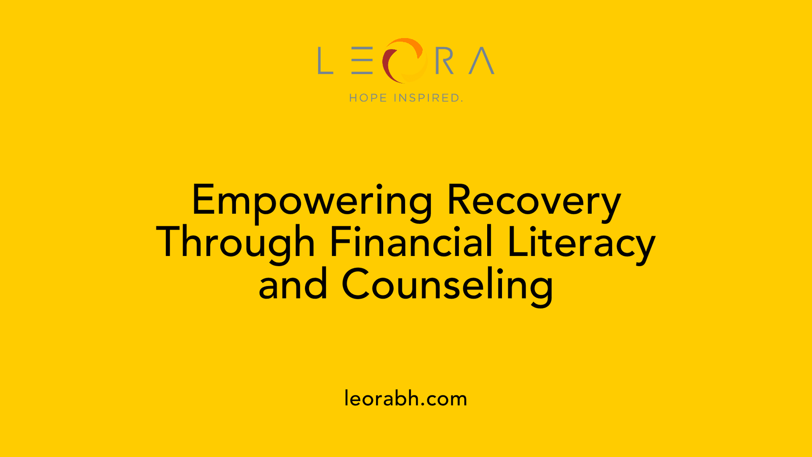 Empowering Recovery Through Financial Literacy and Counseling