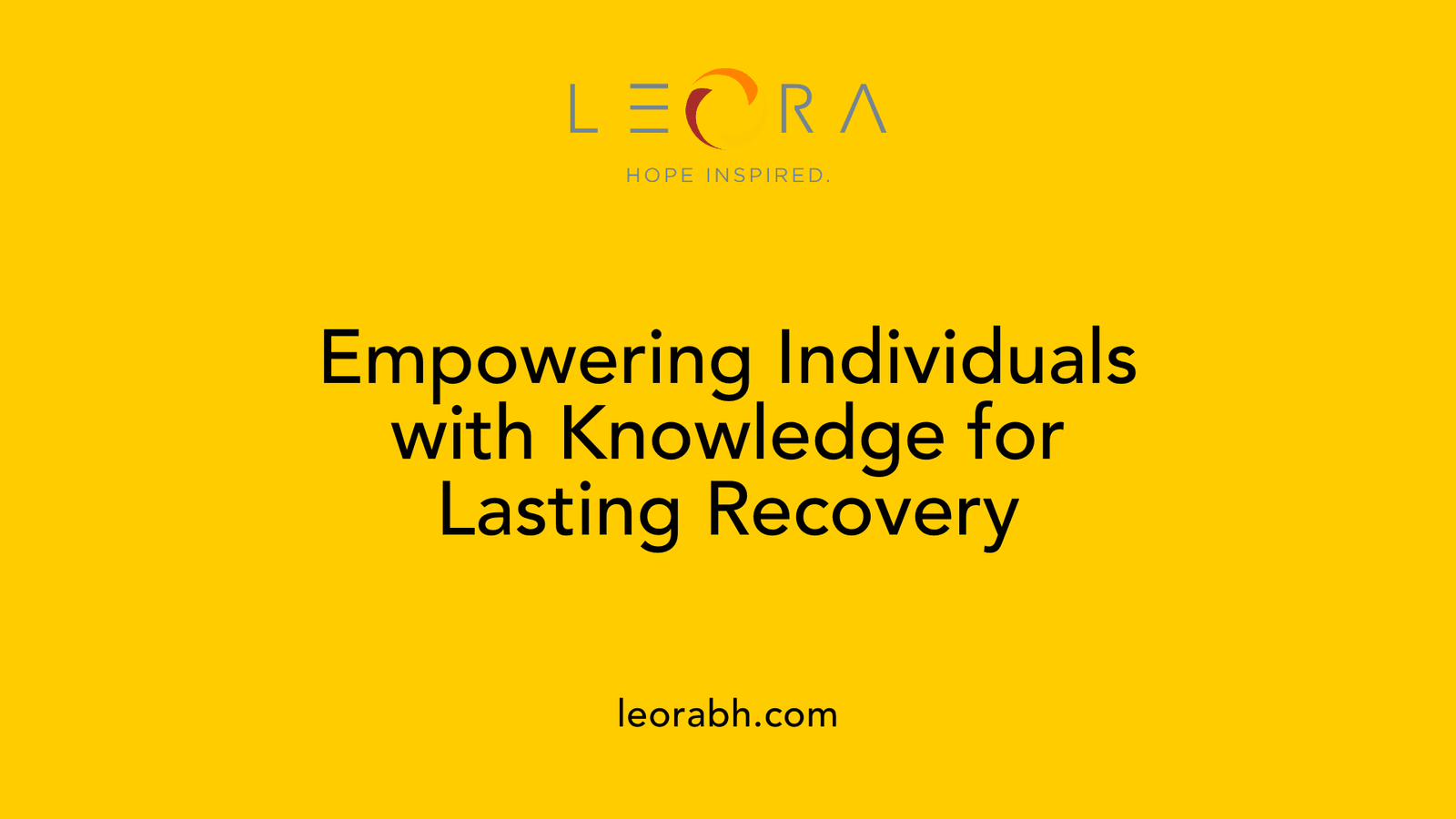 Empowering Individuals with Knowledge for Lasting Recovery