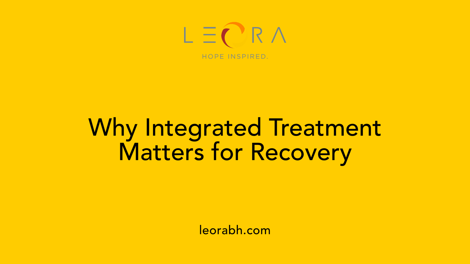 Why Integrated Treatment Matters for Recovery