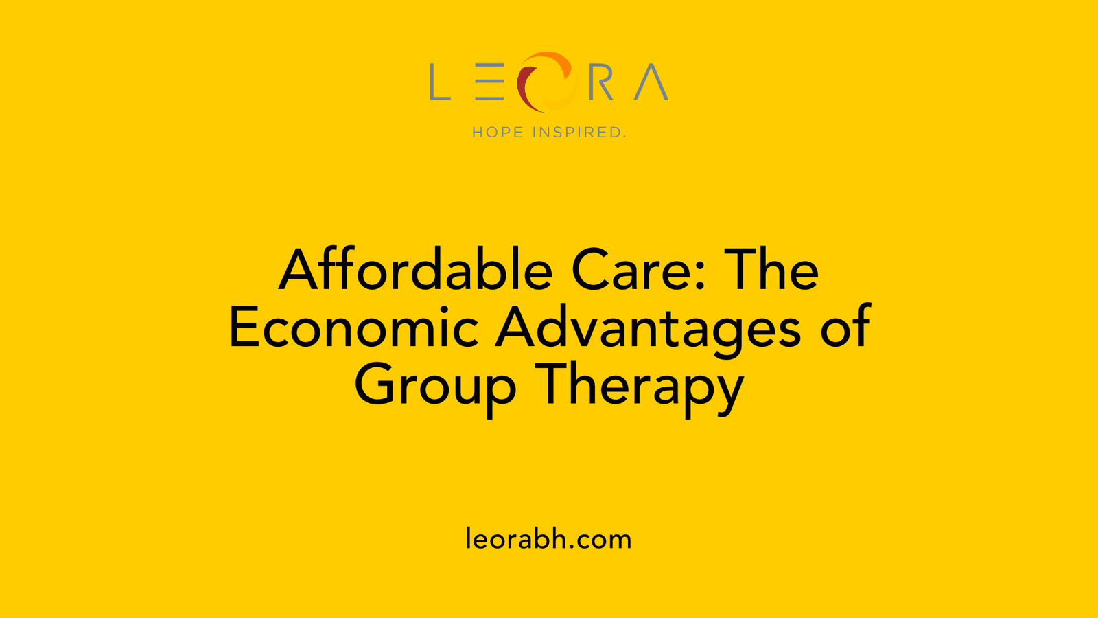 Affordable Care: The Economic Advantages of Group Therapy