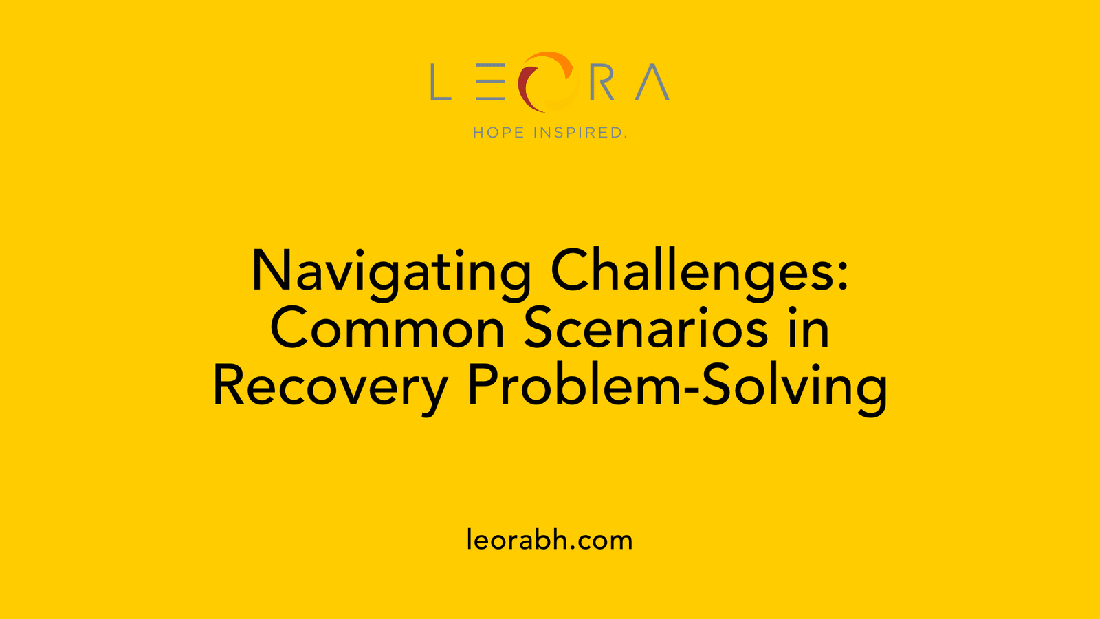 Navigating Challenges: Common Scenarios in Recovery Problem-Solving