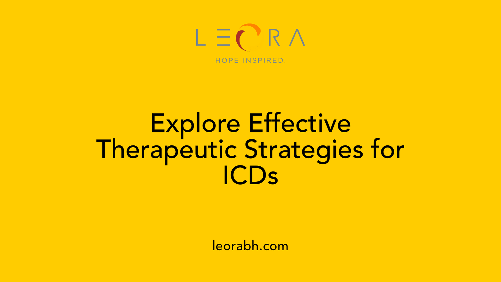Explore Effective Therapeutic Strategies for ICDs