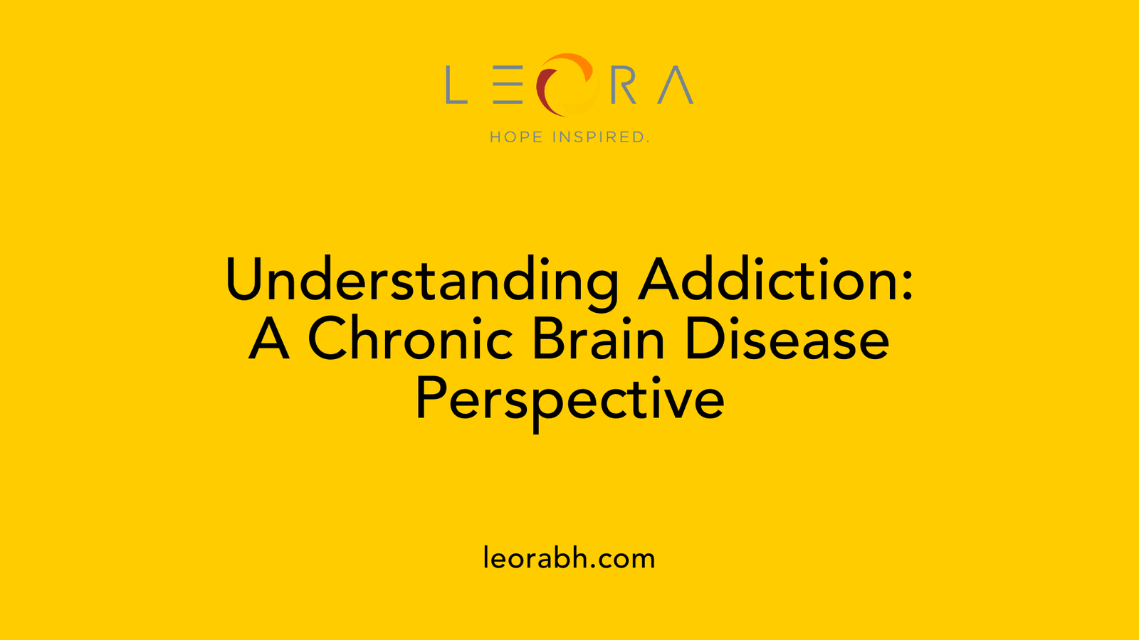 Understanding Addiction: A Chronic Brain Disease Perspective