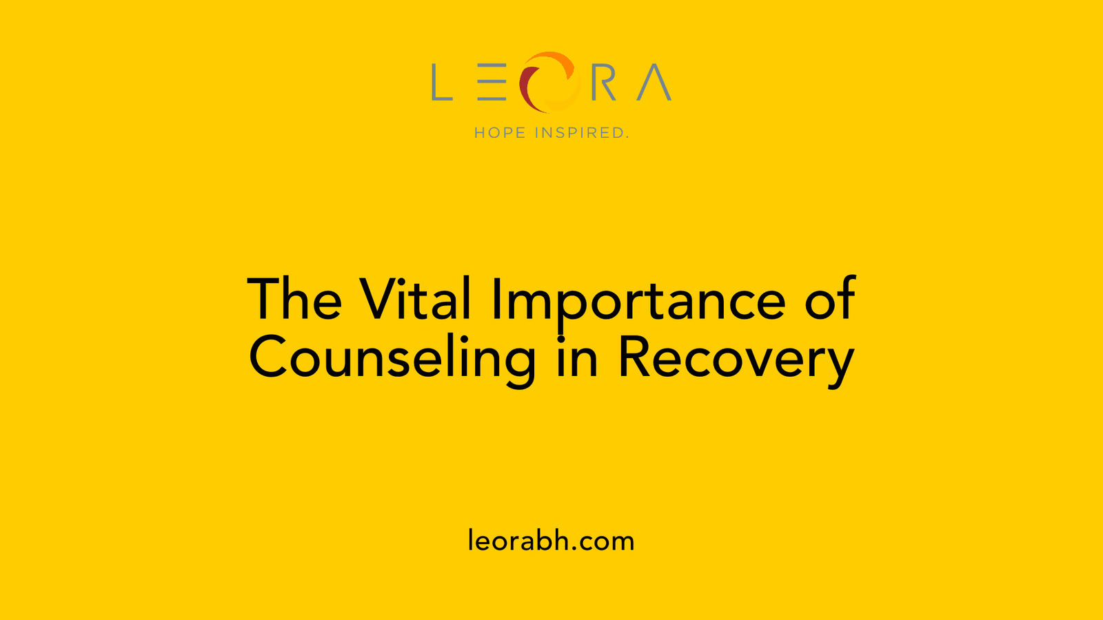 The Vital Importance of Counseling in Recovery