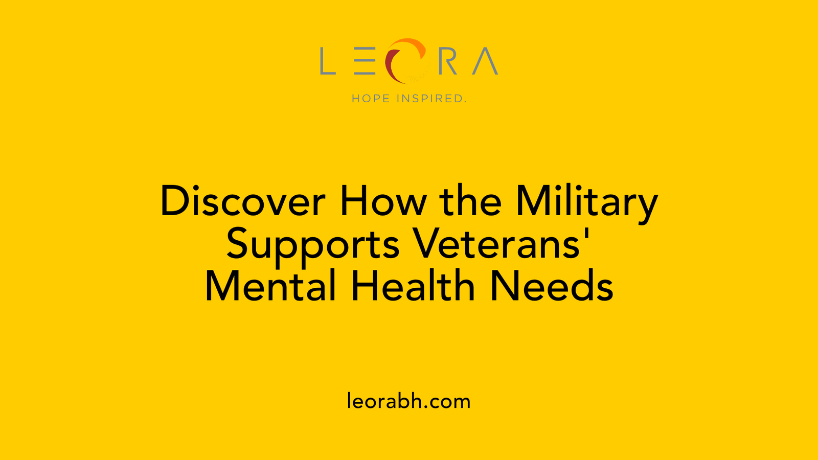Discover How the Military Supports Veterans' Mental Health Needs