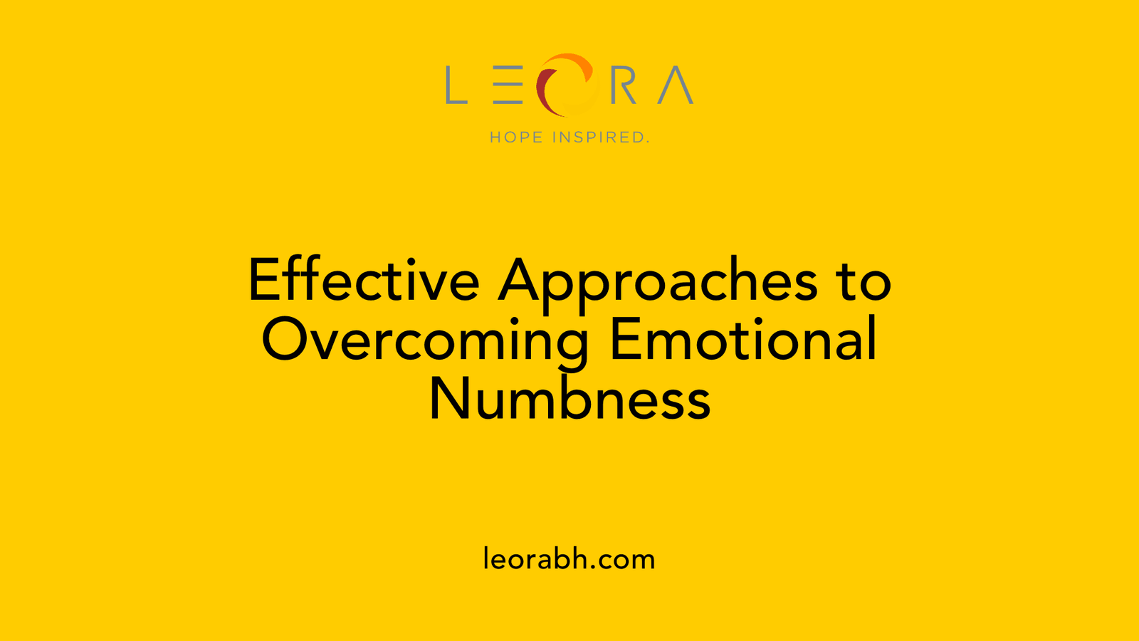 Effective Approaches to Overcoming Emotional Numbness