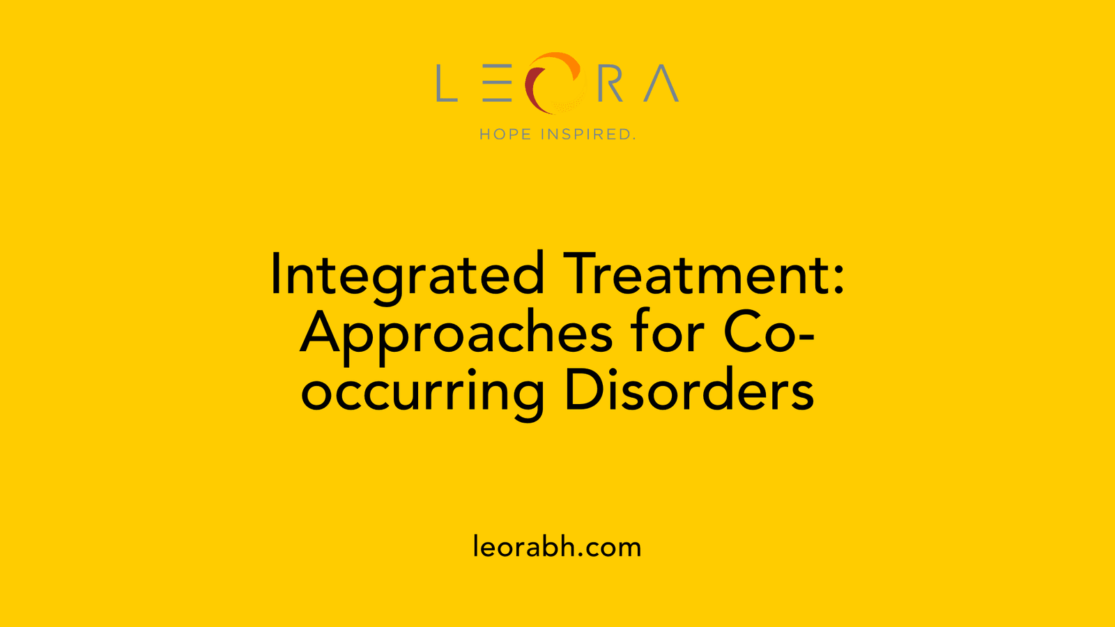 Integrated Treatment: Approaches for Co-occurring Disorders