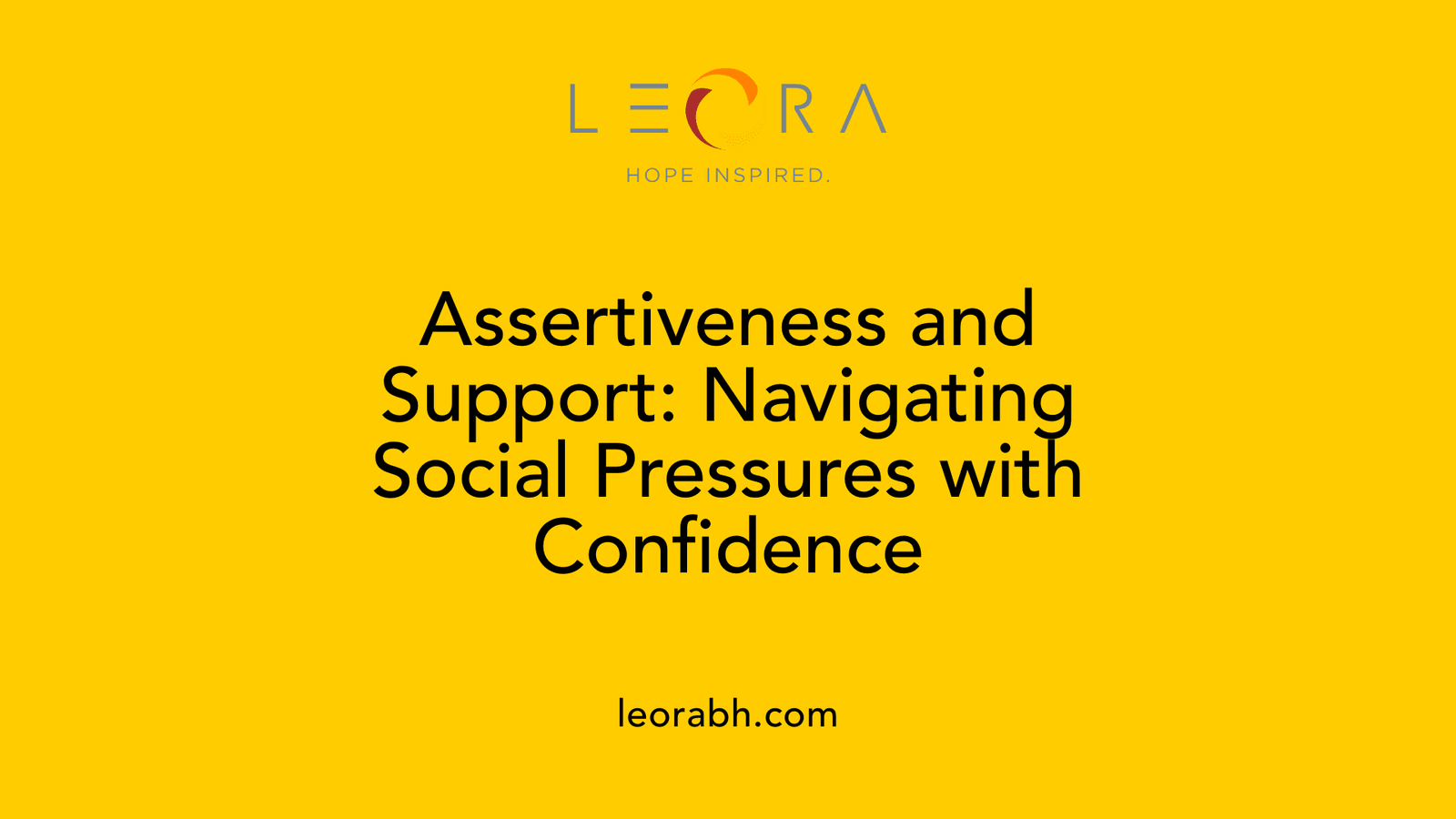 Assertiveness and Support: Navigating Social Pressures with Confidence
