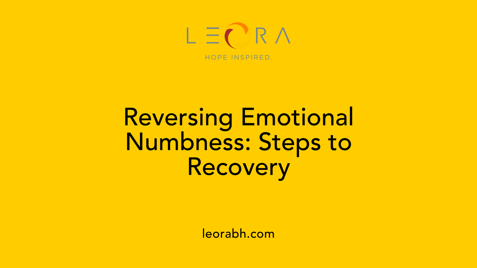 Reversing Emotional Numbness: Steps to Recovery