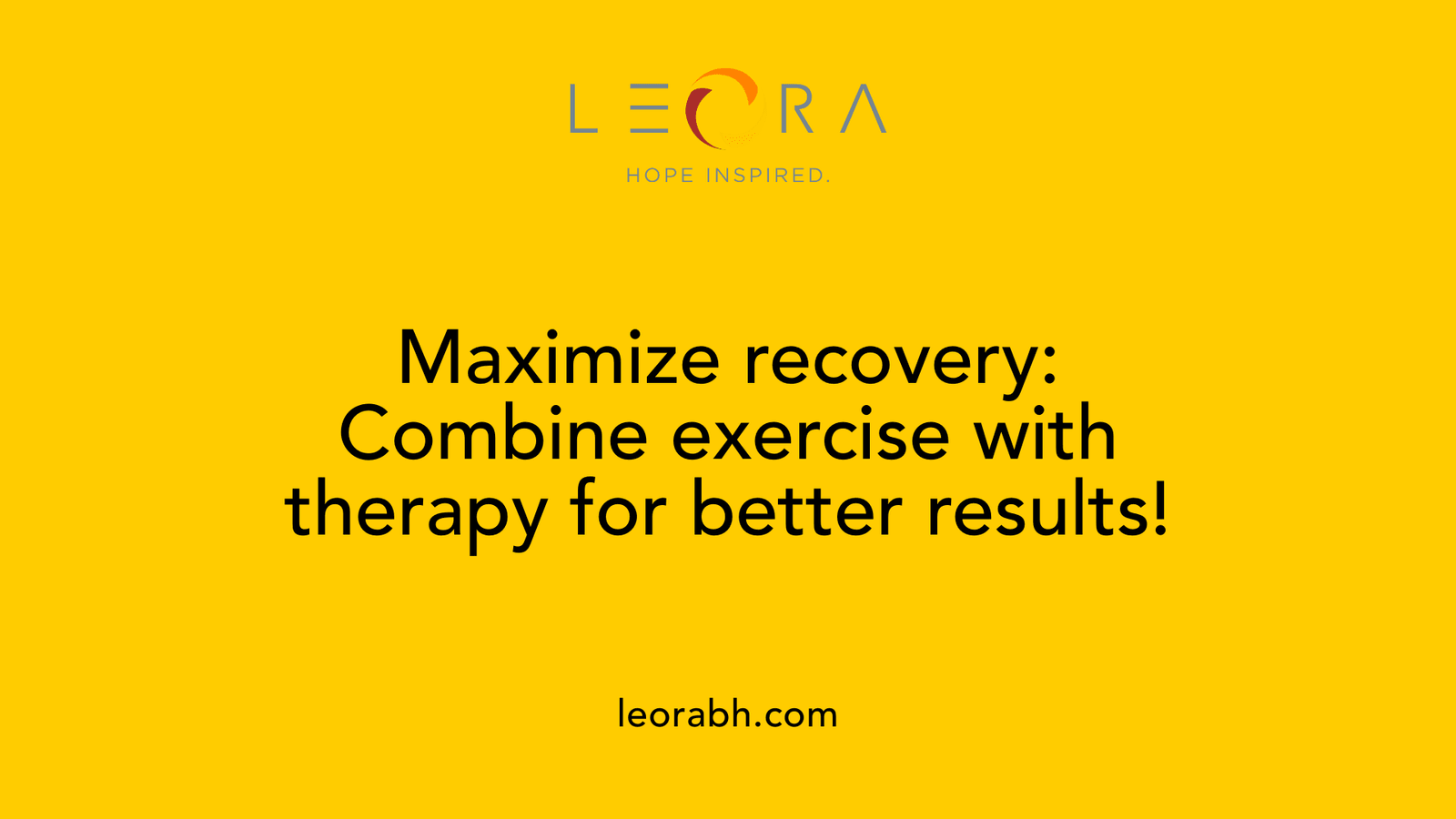 Maximize recovery: Combine exercise with therapy for better results!