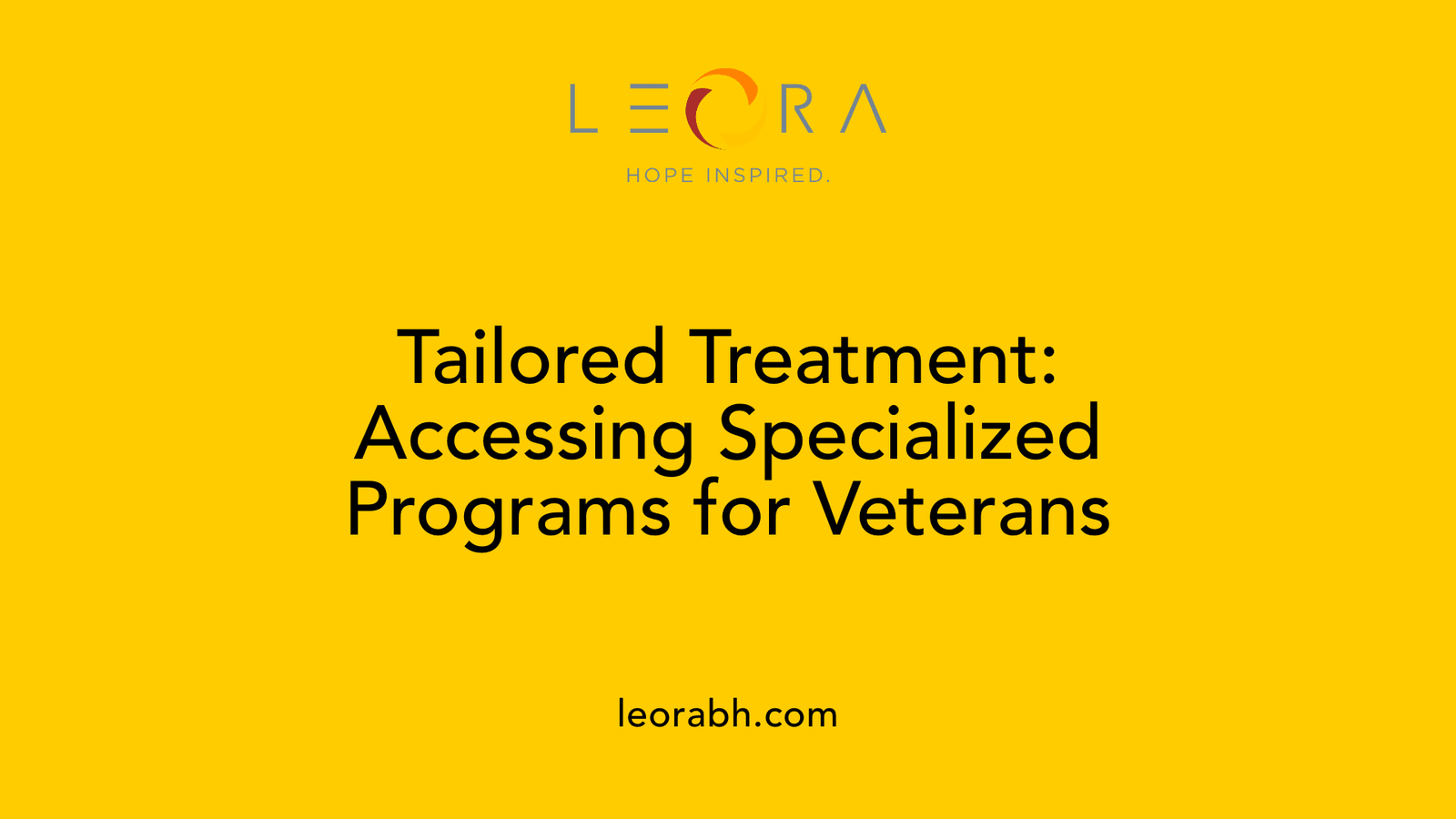 Tailored Treatment: Accessing Specialized Programs for Veterans