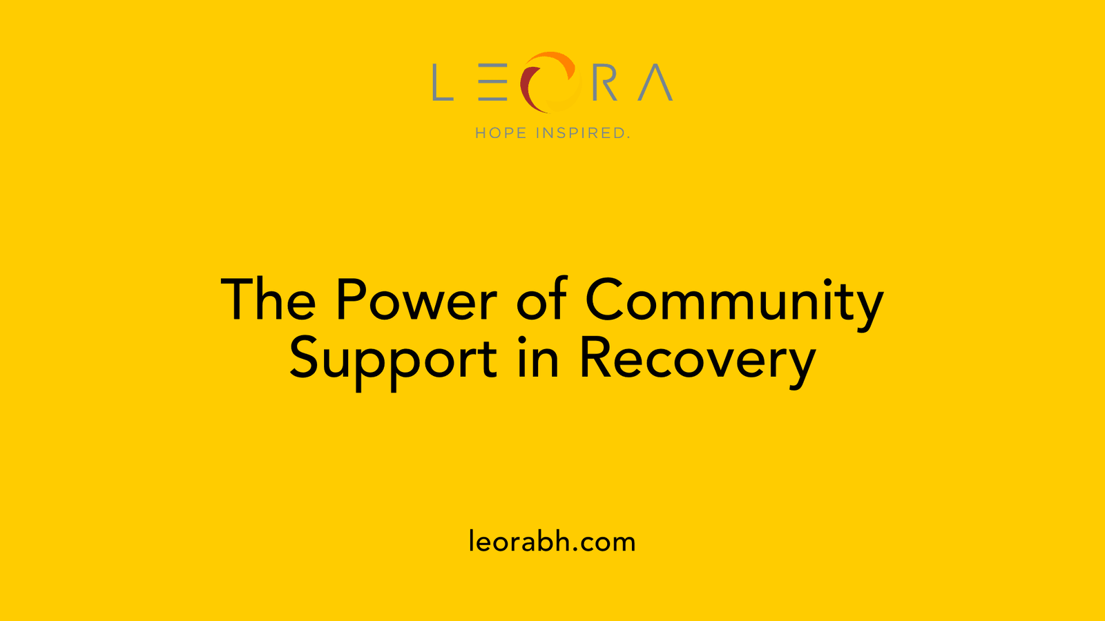 The Power of Community Support in Recovery