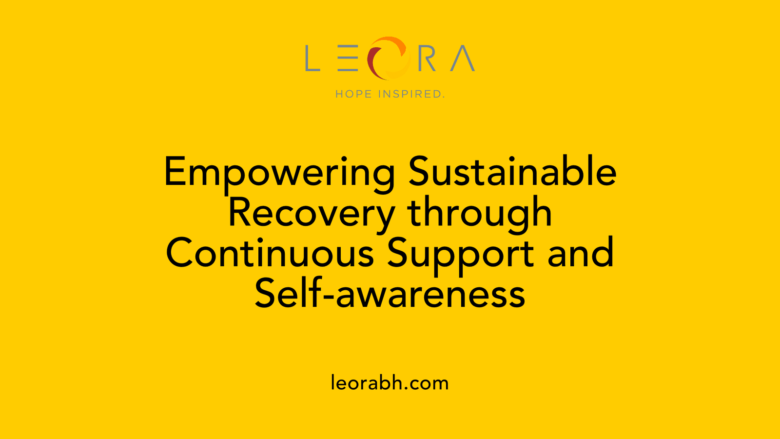 Empowering Sustainable Recovery through Continuous Support and Self-awareness