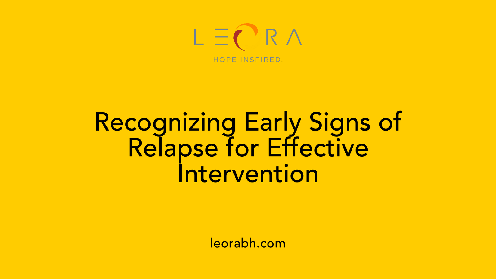 Recognizing Early Signs of Relapse for Effective Intervention