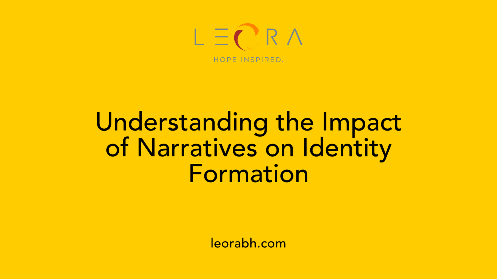 Understanding the Impact of Narratives on Identity Formation