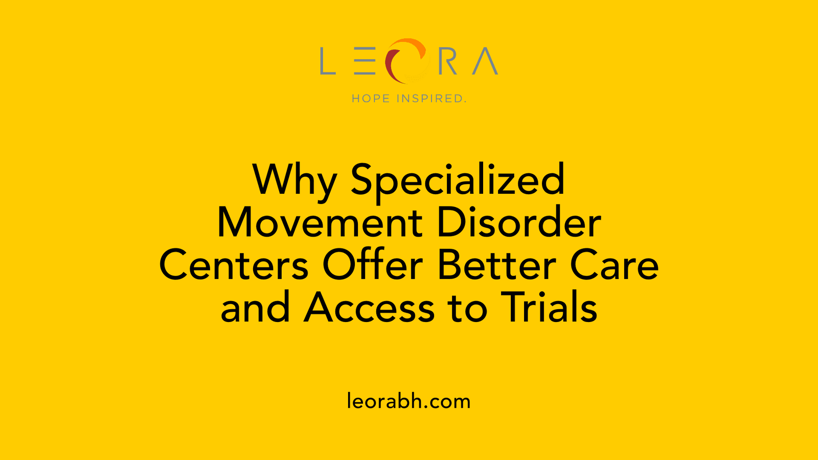 Why Specialized Movement Disorder Centers Offer Better Care and Access to Trials