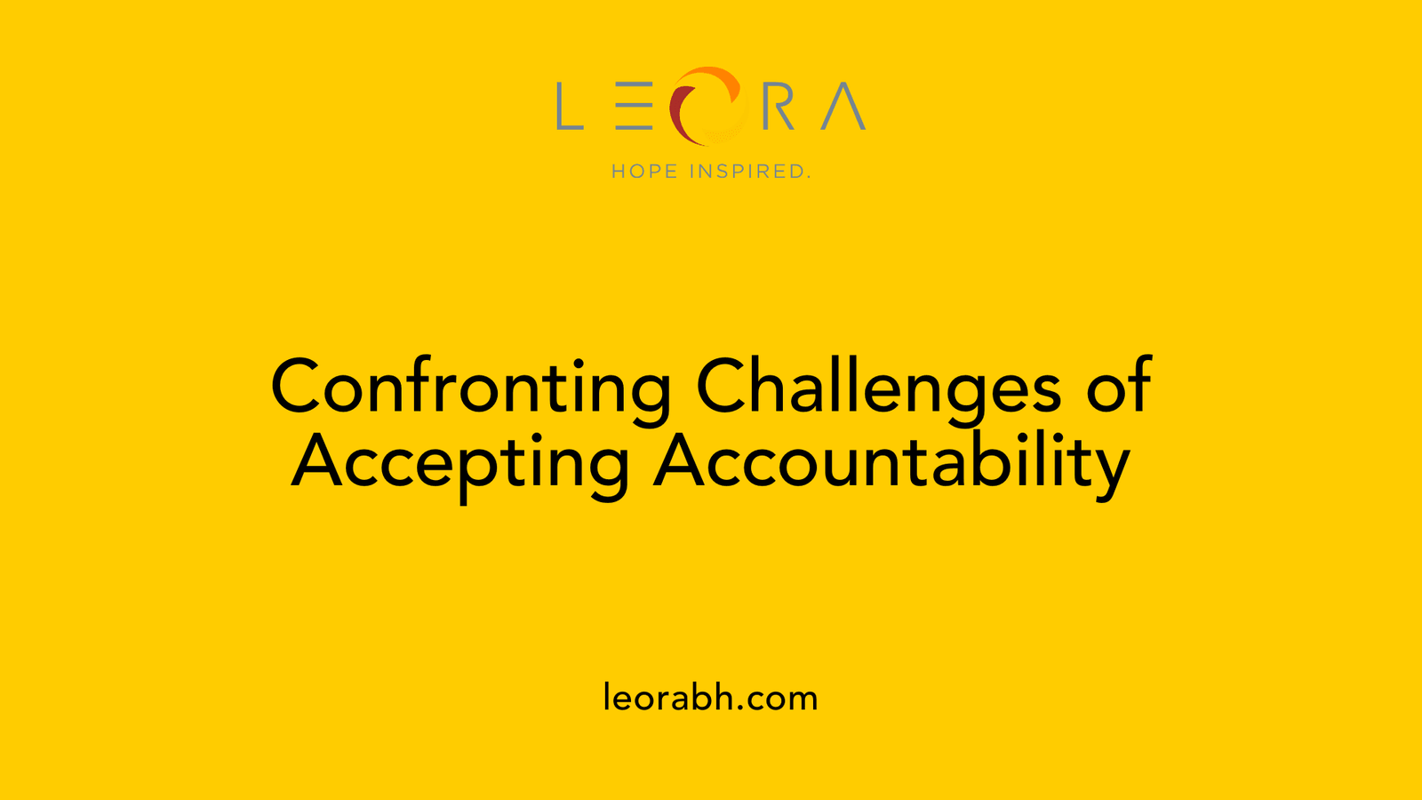 Confronting Challenges of Accepting Accountability