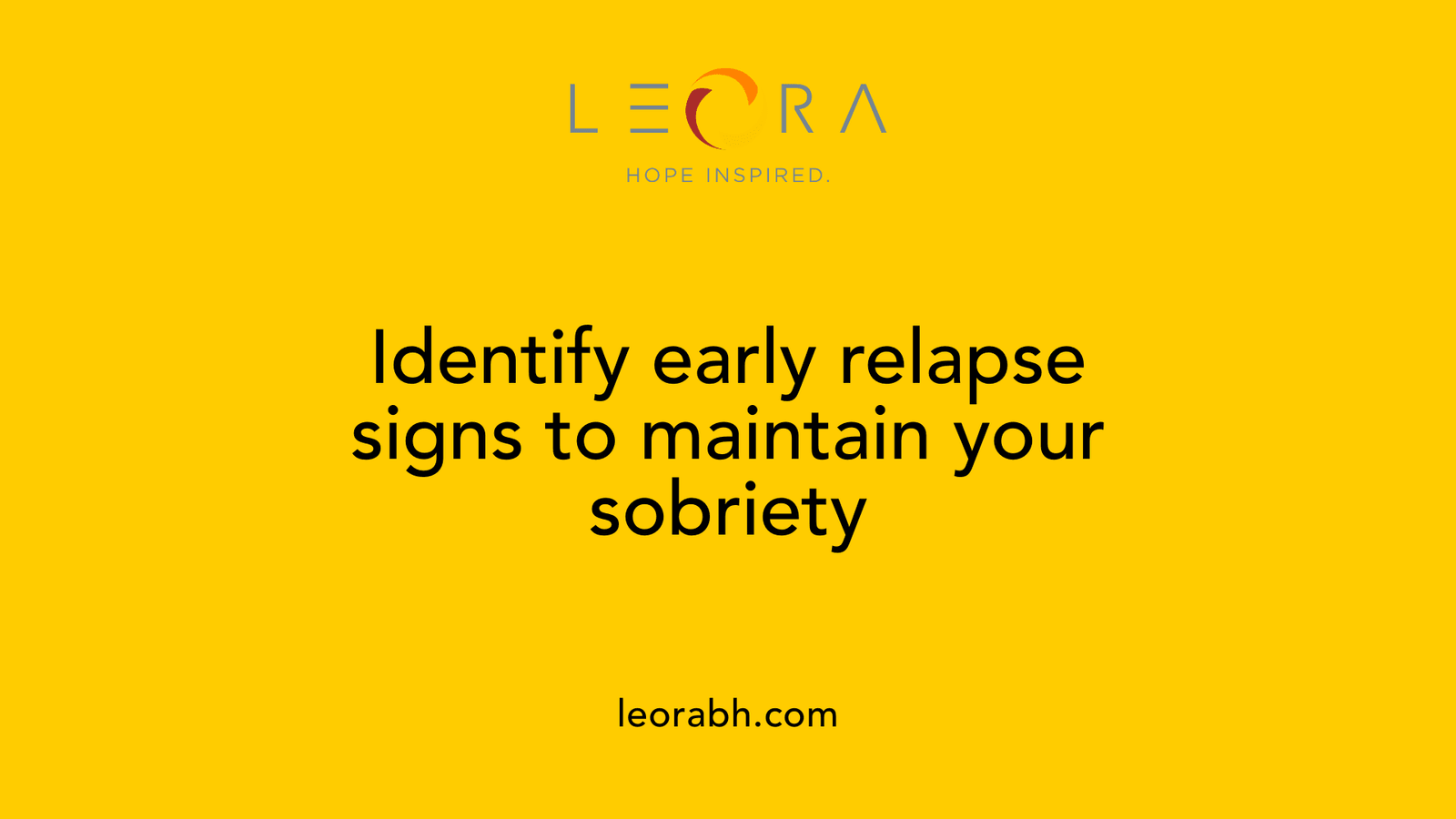 Identify early relapse signs to maintain your sobriety