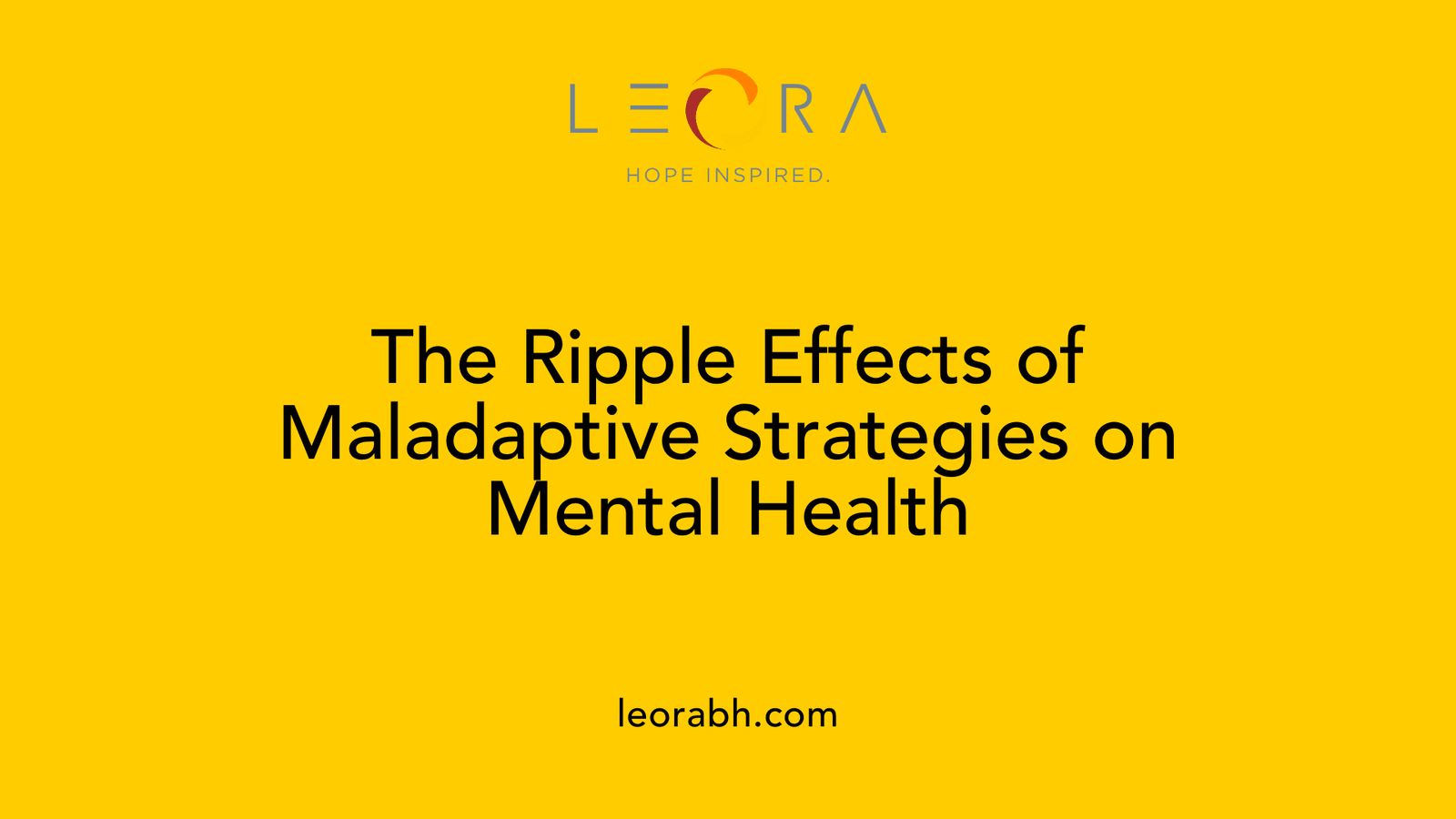The Ripple Effects of Maladaptive Strategies on Mental Health