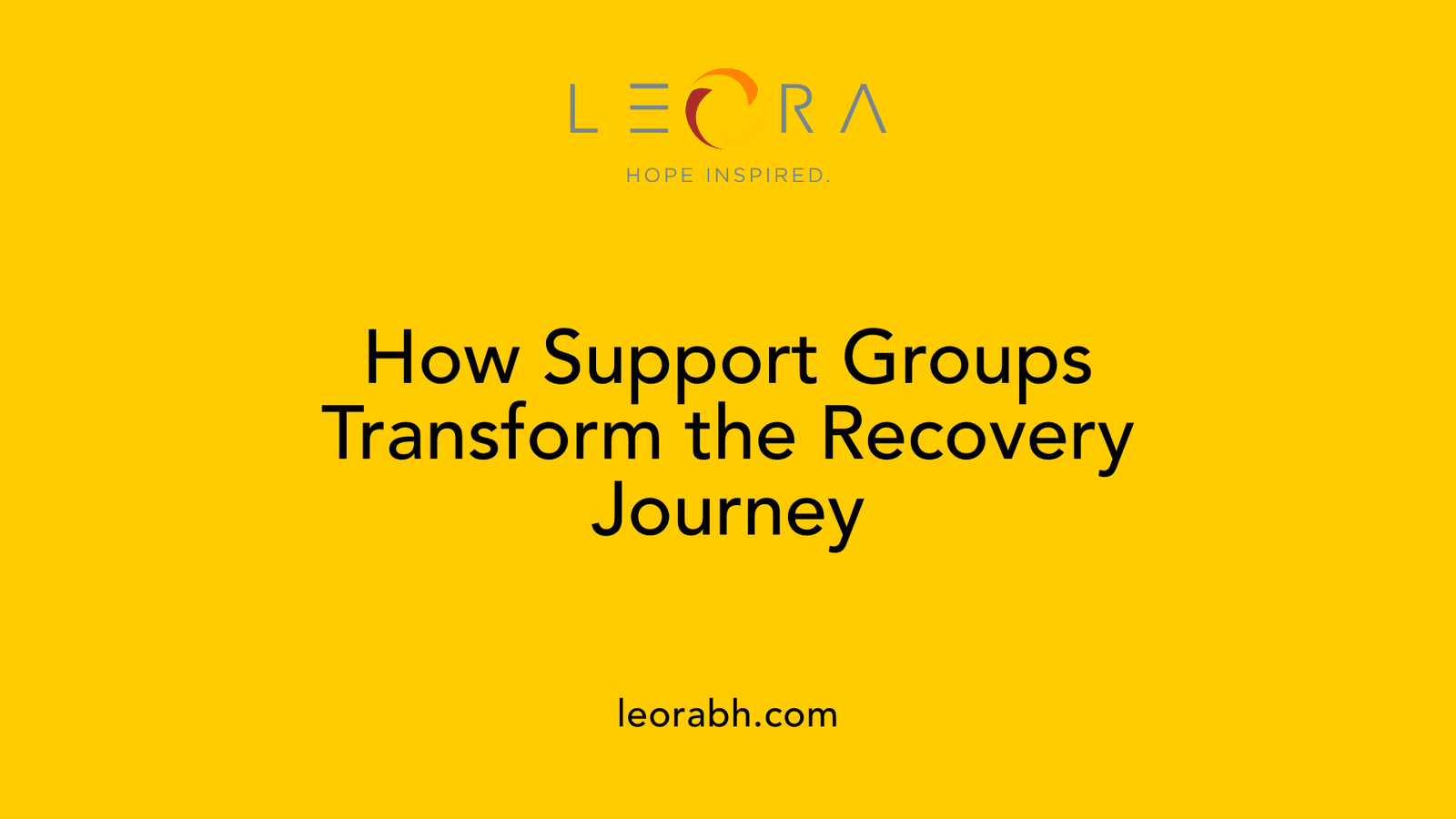 How Support Groups Transform the Recovery Journey