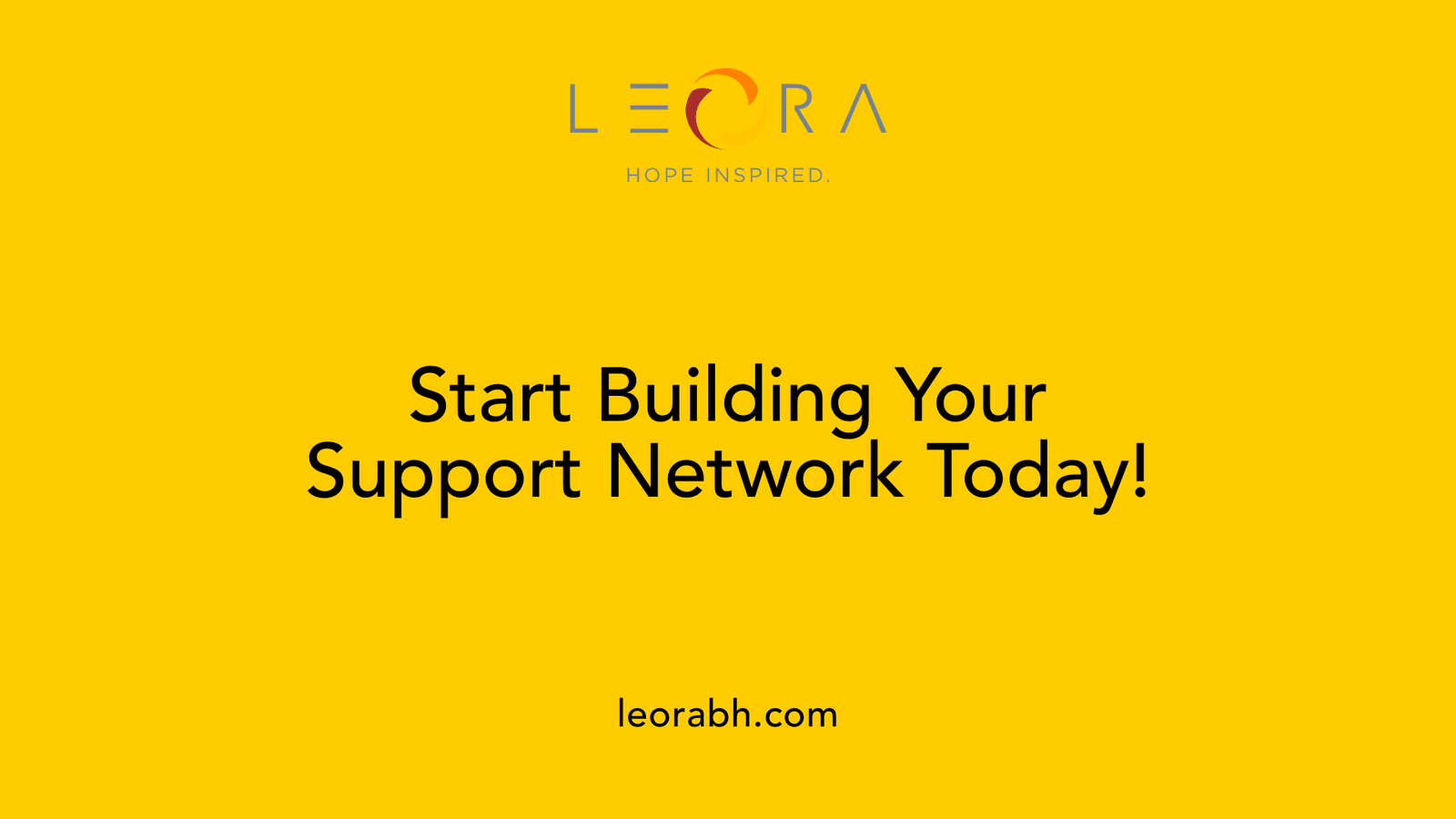 Start Building Your Support Network Today!