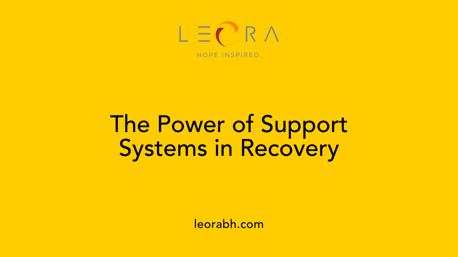 The Power of Support Systems in Recovery