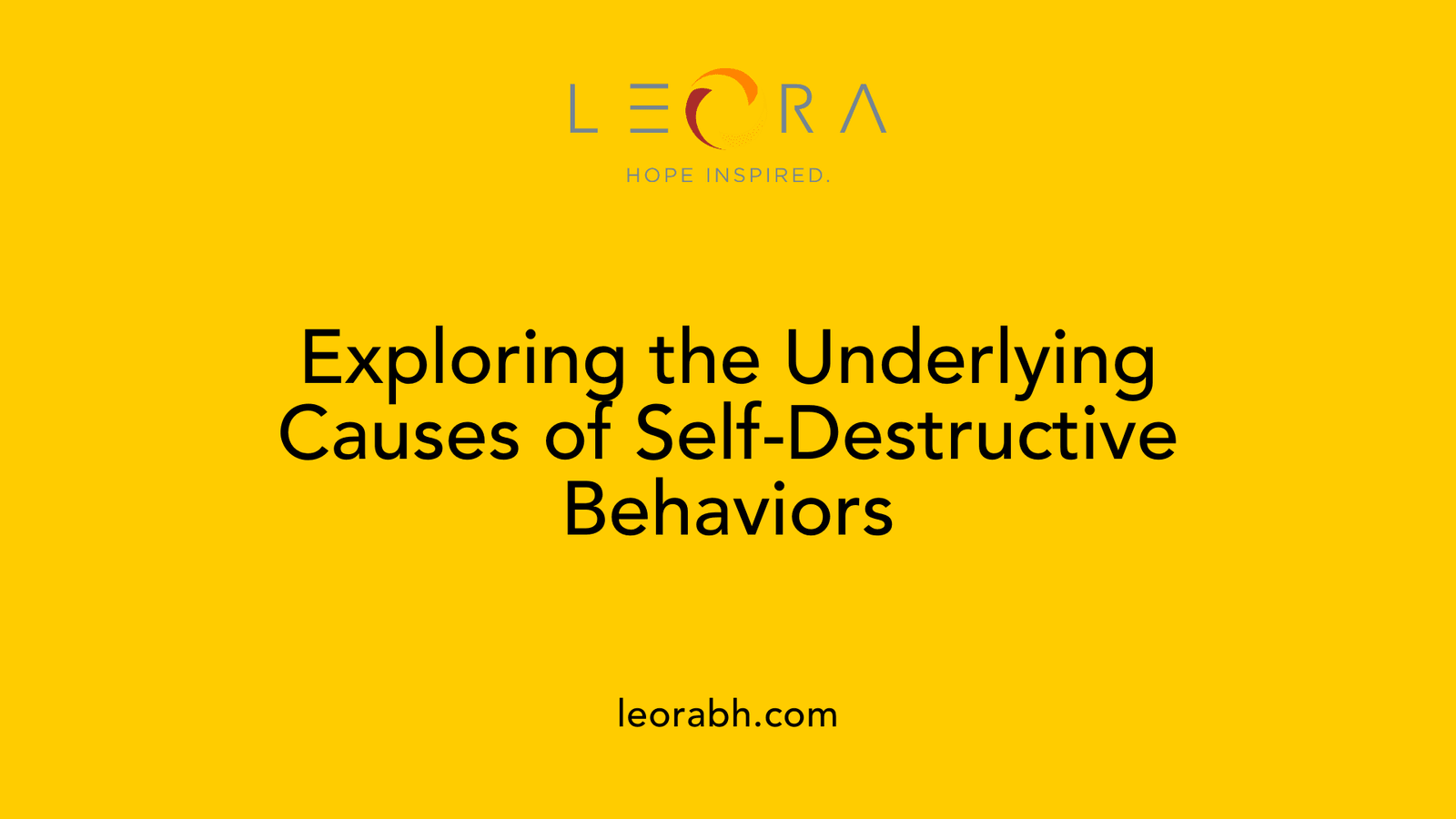 Exploring the Underlying Causes of Self-Destructive Behaviors