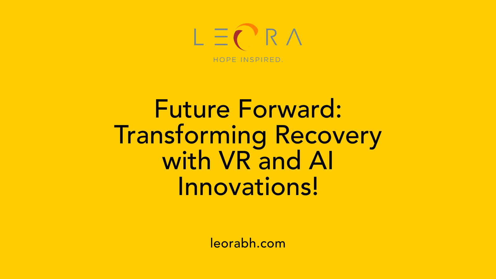 Future Forward: Transforming Recovery with VR and AI Innovations!