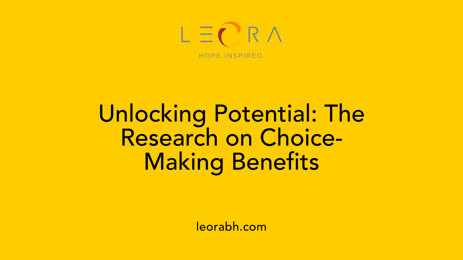 Unlocking Potential: The Research on Choice-Making Benefits