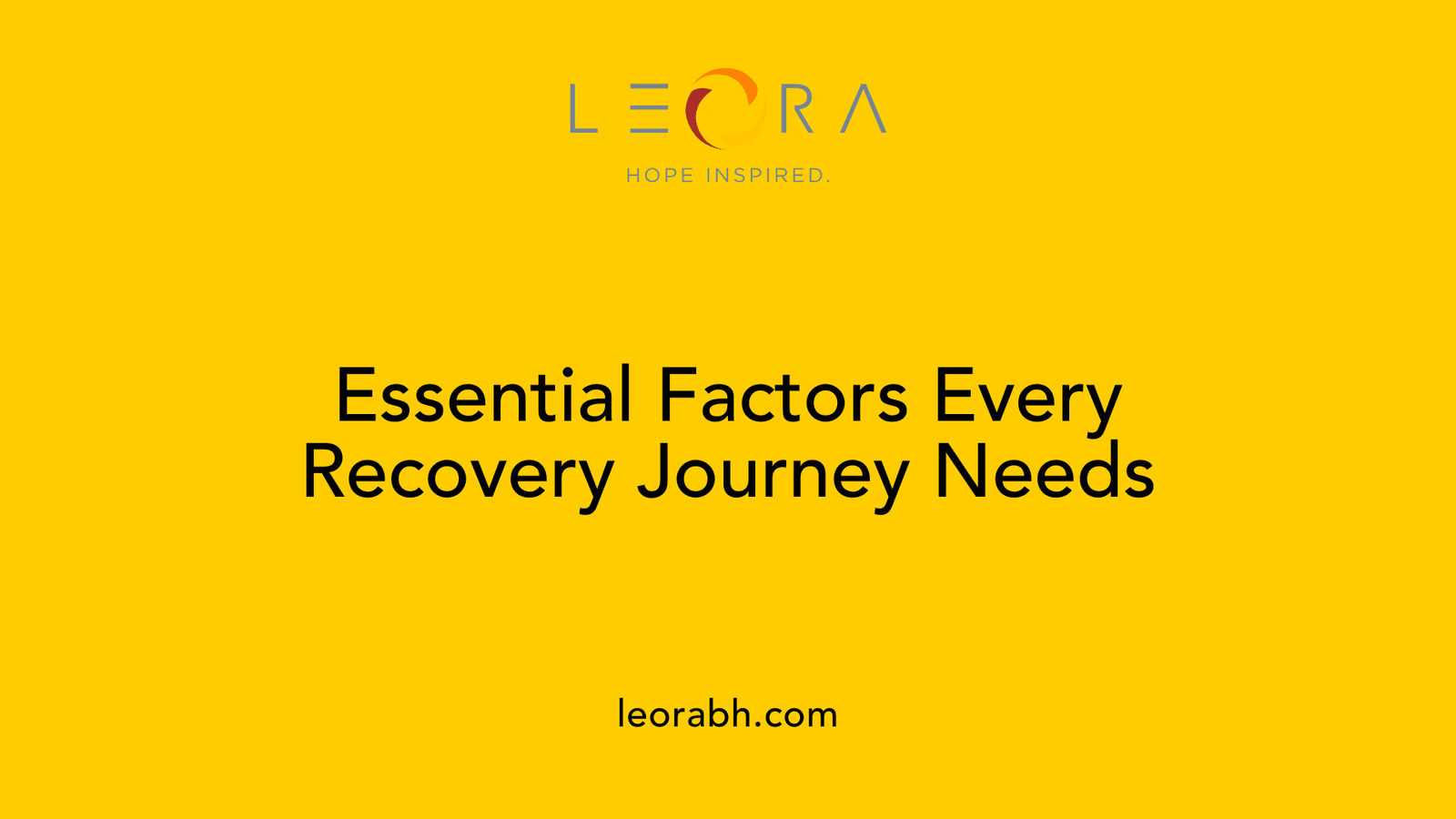 Essential Factors Every Recovery Journey Needs