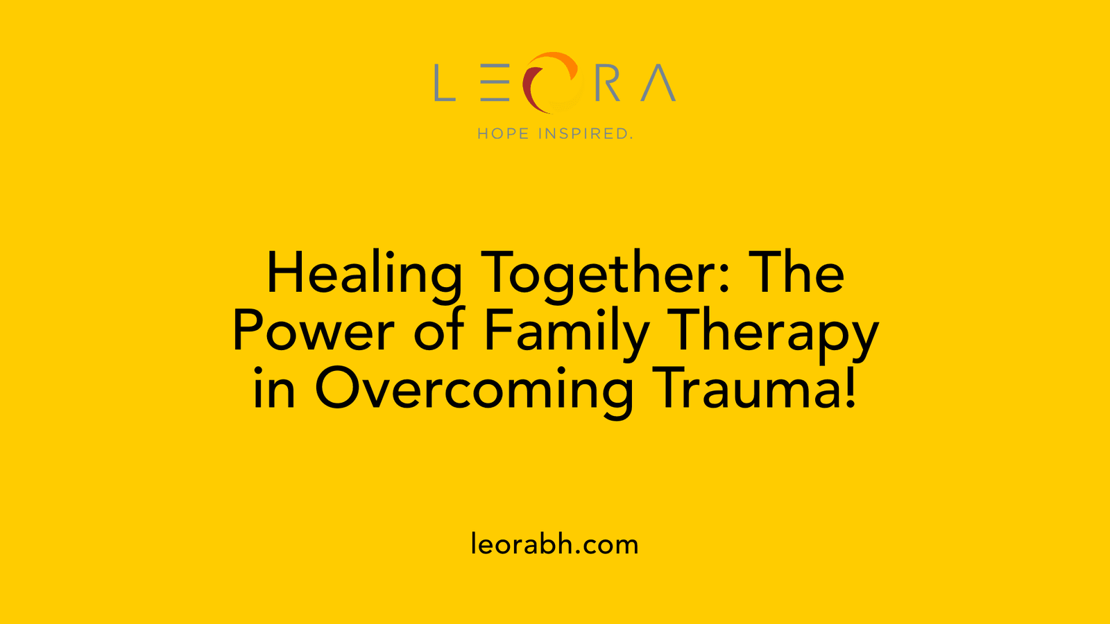 Healing Together: The Power of Family Therapy in Overcoming Trauma!